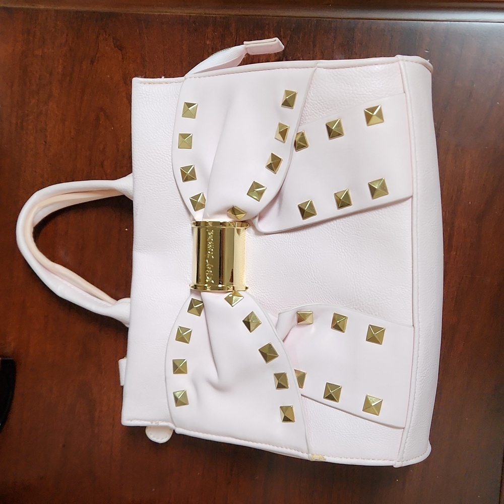 BETSEY JOHNSON studded bow purse
